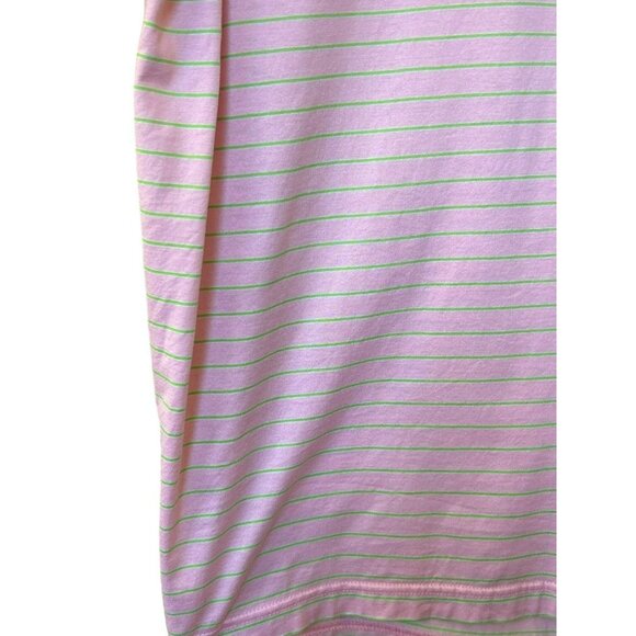 Peter Millar Men's Pink Green Cotton Polo Shirt Prince Williams Club XL Golf - Picture 2 of 5